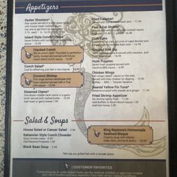 Menu as of February 2025.