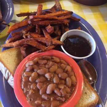 Rivertowne BBQ - Sides: pinto beans, sweet potato fries - Barbeque Near Me - Ozark, Arkansas Rivertowne BBQ - Sides: pinto beans, sweet potato fries - Barbeque Near Me - Ozark, Arkansas
