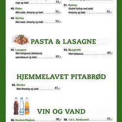 Milano Pizzaria - Menu bagside
