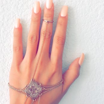 Valentine Nails - Coffin-shaped acrylics done by owner ~ July 2015 - Nail Salons Near Me - San Mateo, California Valentine Nails - Coffin-shaped acrylics done by owner ~ July 2015 - Nail Salons Near Me - San Mateo, California