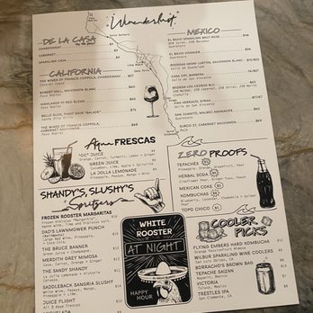 The White Rooster - Menu - New Mexican Cuisine Near Me - Dana Point, California