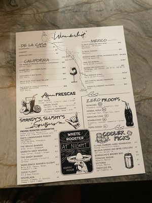 Menu photo 2 The White Rooster Dana Point, CA