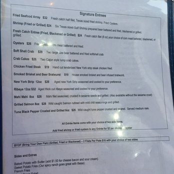Moondog Seaside Eatery - Menu - Seafood Near Me - Fulton, Texas