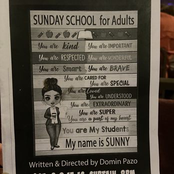The Village Players - Playbill for Sunday School for Adults - Venues & Event Spaces Near Me - Valrico, Florida