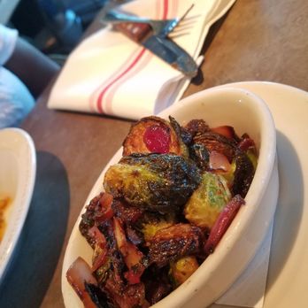 Whiskey Cake - Brussel sprouts with bacon (Sixty Vines) is better! - New American Near Me - Plano, Texas Whiskey Cake - Brussel sprouts with bacon (Sixty Vines) is better! - New American Near Me - Plano, Texas