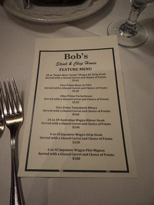 Menu photo 4 Bob's Steak & Chop House Dallas, TX Menu photo 4 Bob's Steak & Chop House Dallas, TX