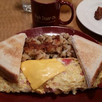 Pop's Diner Co. - Western omelet, home fries, side of bacon. - Diners Near Me - Virginia Beach, Virginia Pop's Diner Co. - Western omelet, home fries, side of bacon. - Diners Near Me - Virginia Beach, Virginia