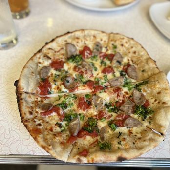 Food 101 - Fennel sausage & broccolini pizza - New American Near Me - Gettysburg, Pennsylvania