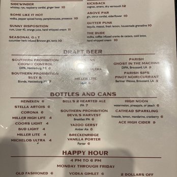 Highball Lanes - Menu (Posted this myself since the owner seems to NOT understand how to....) - Bowling Near Me - Jackson, Mississippi