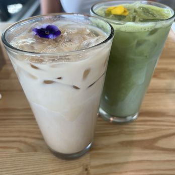 BB Cafe & Catering - Iced vanilla latte and iced matcha latte - Cafes Near Me - Burbank, California BB Cafe & Catering - Iced vanilla latte and iced matcha latte - Cafes Near Me - Burbank, California