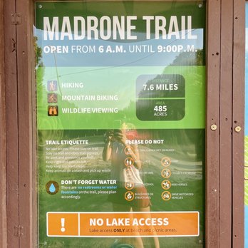 Madrone Trail - New signage from WORD with rules reminders - Hiking Near Me - Canyon Lake, Texas