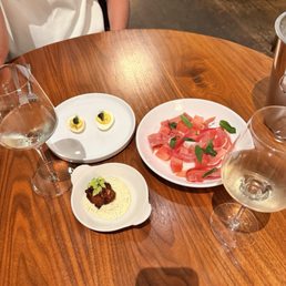 Watermelon salad Hush puppies Deviled eggs Watermelon salad Hush puppies Deviled eggs