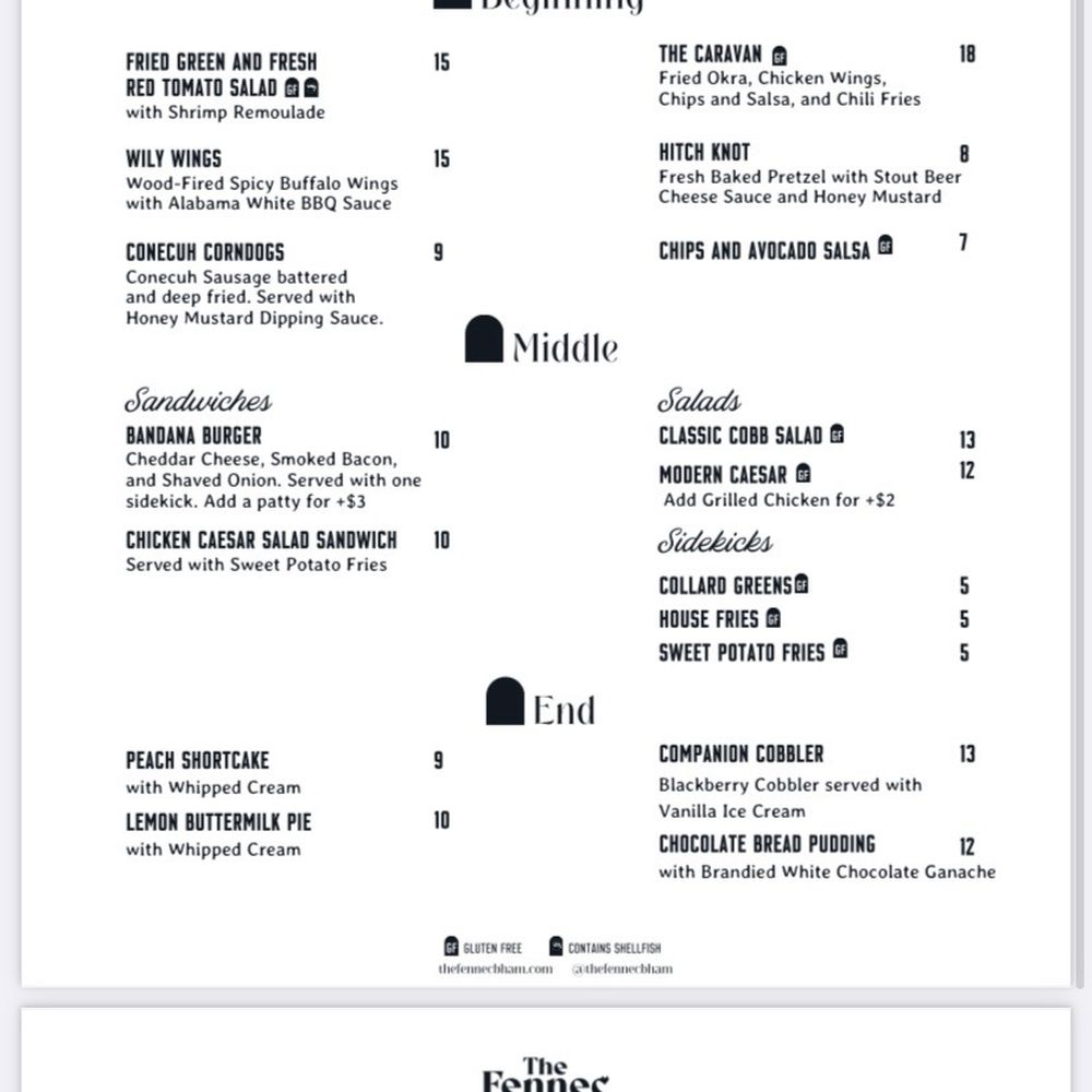 The Fennec - Lunch menu - Venues & Event Spaces Near Me - Birmingham, Alabama The Fennec - Lunch menu - Venues & Event Spaces Near Me - Birmingham, Alabama