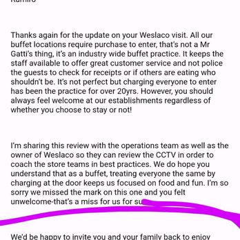 Mr Gatti's Pizza - We couldn't enter without paying, they're offering us free pizza, which is also eating without paying? You can't make this stuff up!!! - Pizza Near Me - Weslaco, Texas Mr Gatti's Pizza - We couldn't enter without paying, they're offering us free pizza, which is also eating without paying? You can't make this stuff up!!! - Pizza Near Me - Weslaco, Texas