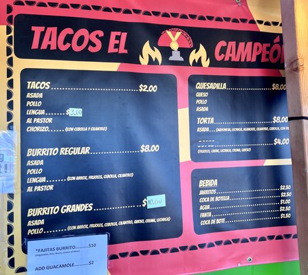 Menu photo 1 Tacos El Campeón Portland, OR Menu photo 1 Tacos El Campeón Portland, OR
