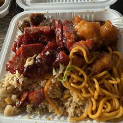 Chow Time - Rice and noodle; boneless ribs; general tso chicken and teriyaki chicken.