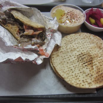 Zankou Chicken - #7 Tri-tip shawerma ($5.79) and hummus / pita breads (small, $3.49) - Mediterranean Near Me - Pasadena, California Zankou Chicken - #7 Tri-tip shawerma ($5.79) and hummus / pita breads (small, $3.49) - Mediterranean Near Me - Pasadena, California