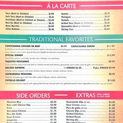 El Potrillo - Updated menu
