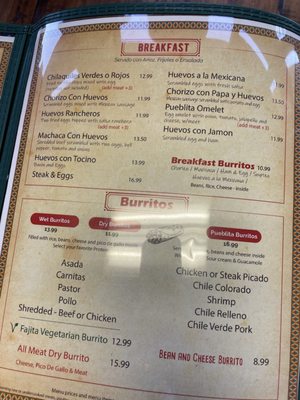 Menu photo 7 Pueblita Mexican Restaurant Upland, CA