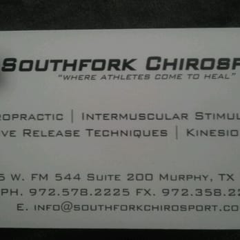 Advanced Chirosport - Business card - Chiropractors Near Me - Murphy, Texas