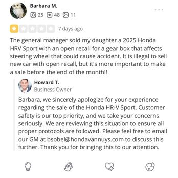 Honda Van Nuys - My original post that I deleted. - Car Dealers Near Me - Van Nuys, California