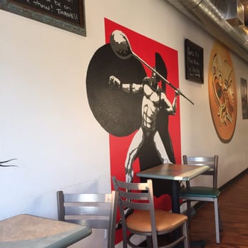 Greece E Spoon - Gerard Butler mural - Greek Near Me - Sheboygan, Wisconsin