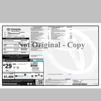 Shore Toyota - MSRP Factory Sticker - Car Dealers Near Me - Mays Landing, New Jersey