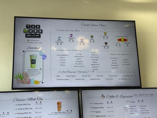 Menu photo 1 Tea Won Boba & PC Cafe Meridian, ID Menu photo 1 Tea Won Boba & PC Cafe Meridian, ID