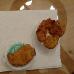 3 will fit on a sauce container compared to the normal size they are