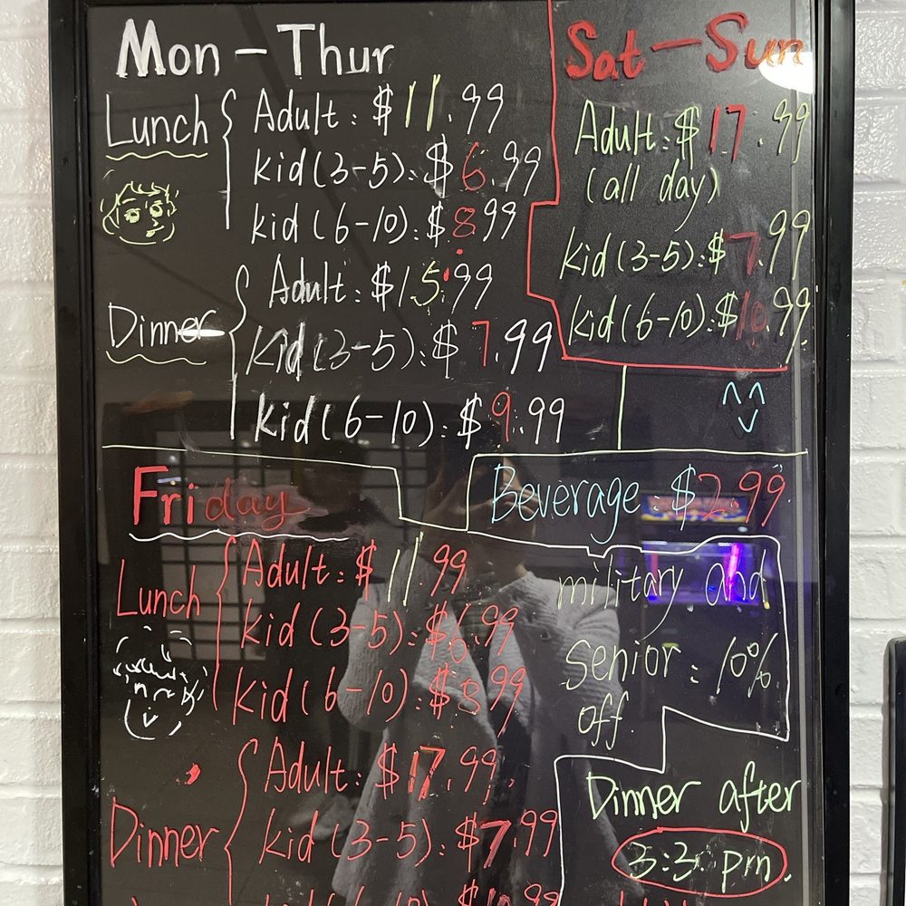 Amazing buffet - price !