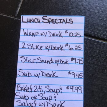 Ale Pie House - This was today's lunch special! Great deals! - Italian Near Me - Orange Park, Florida Ale Pie House - This was today's lunch special! Great deals! - Italian Near Me - Orange Park, Florida