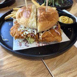 spicy chicken katsu burger