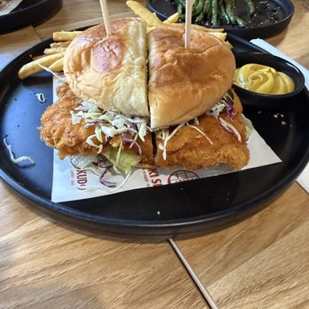 Tsuki Shokudo - spicy chicken katsu burger - Japanese Curry Near Me - Seattle, Washington