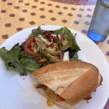 The Nile Cafe - Half Bacon And Brie and Half Artichoke salad - Coffee & Tea Near Me - Fremont, California The Nile Cafe - Half Bacon And Brie and Half Artichoke salad - Coffee & Tea Near Me - Fremont, California