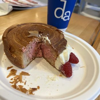 D'Andrews Bakery & Cafe - Raspberry cream cronut - Bakeries Near Me - Nashville, Tennessee