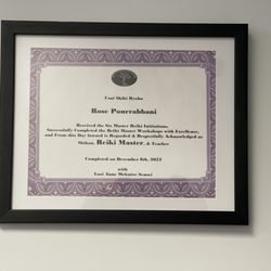 Spiritual Medium Rose - Officially a Reiki Master