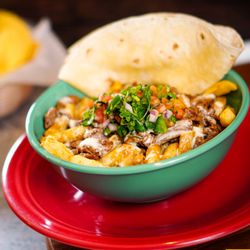 La Fiesta Restaurante Mexicano - Burrito steak bowl.