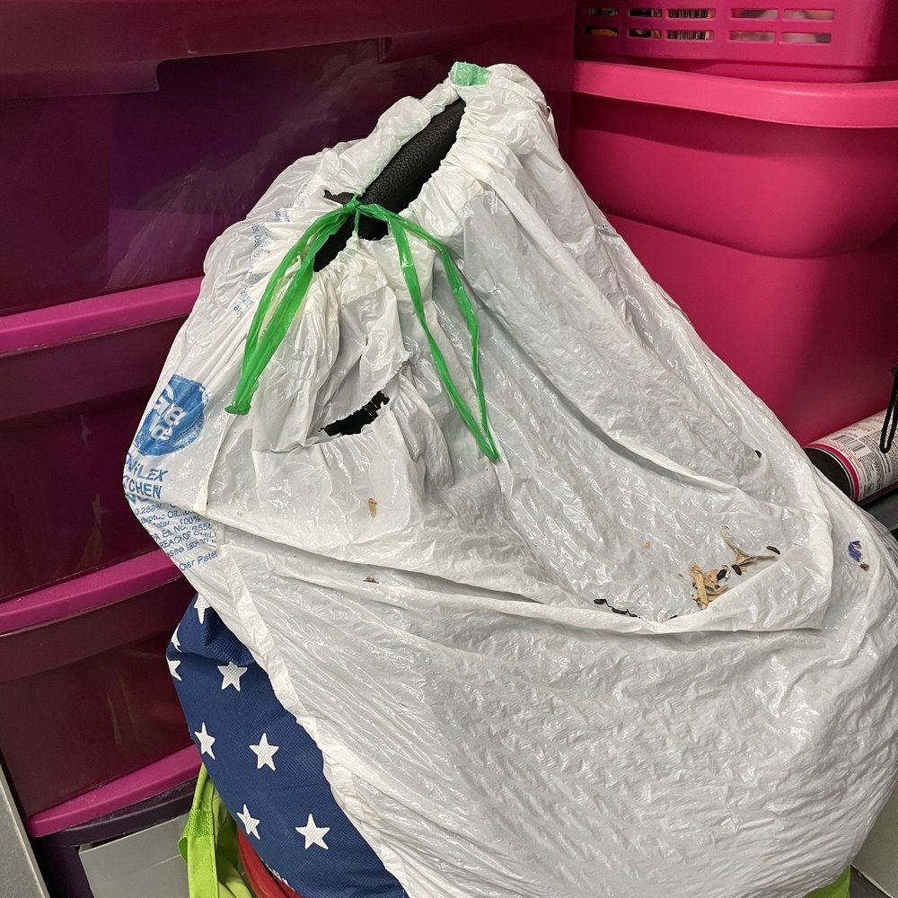 Extra Space Storage - Rodent droppings and shredded cardboard boxes opened by rodents - Self Storage Near Me - North Lauderdale, Florida