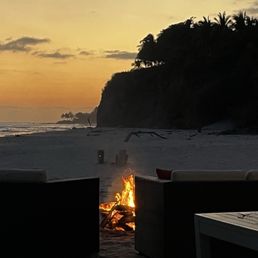 Sunset by the fire pit!  ‍