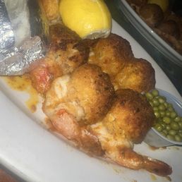 Stuffed shrimp and bake potatoe