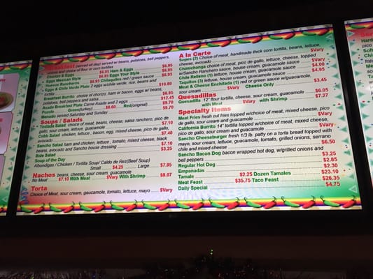 Menu photo 7 Casa De Sancho Newbury Park, CA