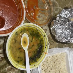 Sweets & Curry House - Daal and chicken tikka masala. Honestly worst desi food Ever.