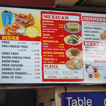 Tam’s Burger - Menu - Mexican Near Me - Fontana, California