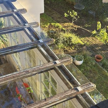 Anytime Glass - Top view of the new glass roof for our sun room - Glass & Mirrors Near Me Anytime Glass - Top view of the new glass roof for our sun room - Glass & Mirrors Near Me