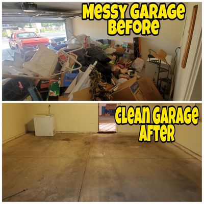 BEFORE & AFTER - too much junk on your property? we offer junk removal, Eviction Cleanouts, Homeless Encampment clean up, construction debris removal, remodeling waste, bulk trash removal, appliance removal, furniture removal, Matttress removal, Light demolition whatever the case we are here to help.