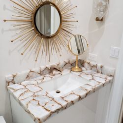 Artistic Granite Designs - Beautiful guest vanity