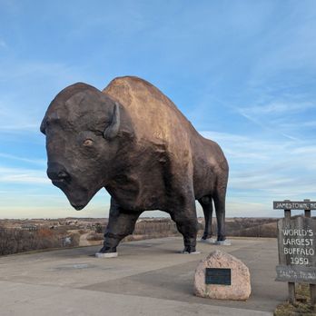 World's Largest Buffalo Monument - Landmarks & Historical Buildings Near Me - Jamestown, North Dakota