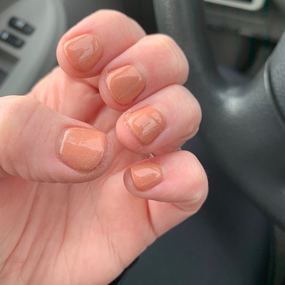 Grand Lux Day Spa Longview - Chunky and not painted to the top of my nail. - Day Spas Near Me - Longview, Texas Grand Lux Day Spa Longview - Chunky and not painted to the top of my nail. - Day Spas Near Me - Longview, Texas