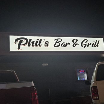 Phil's Bar & Grill - The new sign is bright. - Burgers Near Me - Salem, Oregon Phil's Bar & Grill - The new sign is bright. - Burgers Near Me - Salem, Oregon