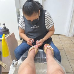 Pedicure is relaxing.